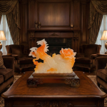 Ngựa kéo bắp cải  tiền đồ rộng mở màu lưu ly  cỡ đại