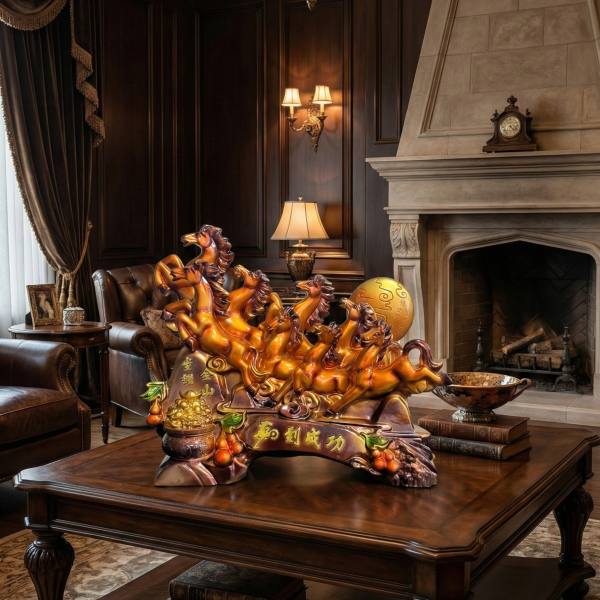 Bát mã mã đáo thành công màu đồng